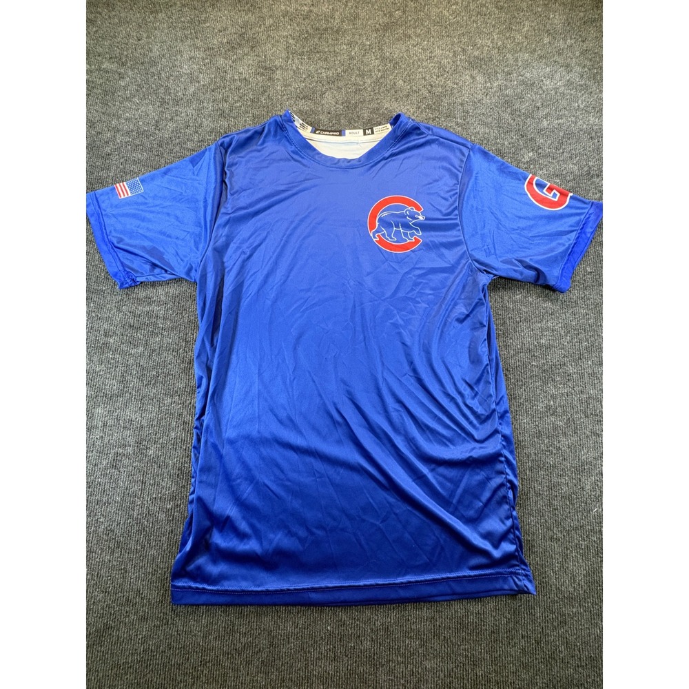 Champro Chicago Cubs Style Baseball Jersey Blue Friedrichs 7 Mens Medium J-BST8